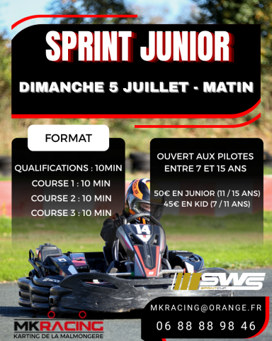 Sprint JUNIOR JUILLET