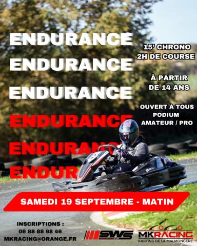 Endurance de SEPTEMBRE